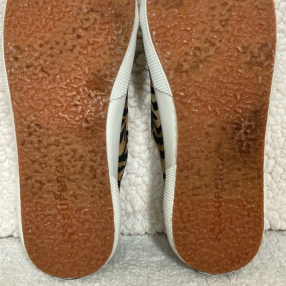 Superga Womens Animal Velvet Print Gold Fashion Sneakers Shoes SZ US 8.5 NWT - Picture 10 of 11